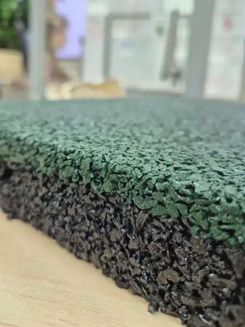 Резиновая плитка для дома, гаража, улицы и сада, из резиновой крошки размер 500*500*30 (4 шт)