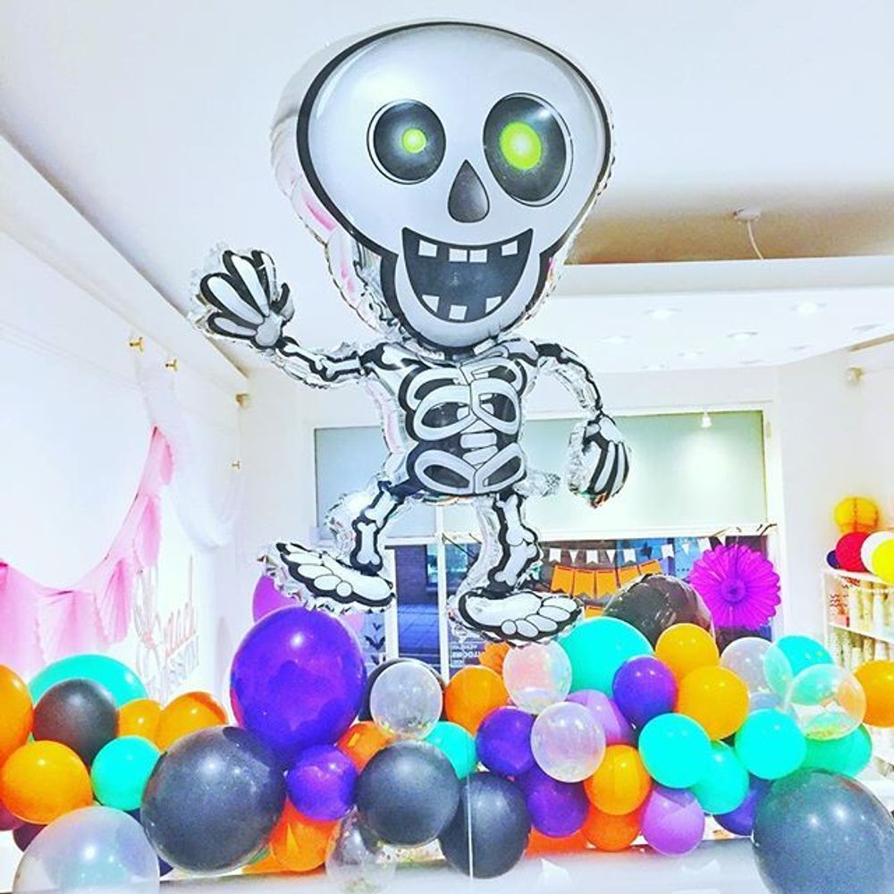 Шар (28"/71 см) Фигура, Танцующий скелет 1 шт.