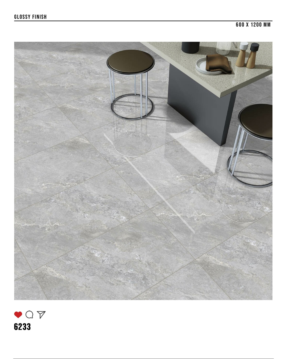 Керамогранит glossy №3 60х120, 6233