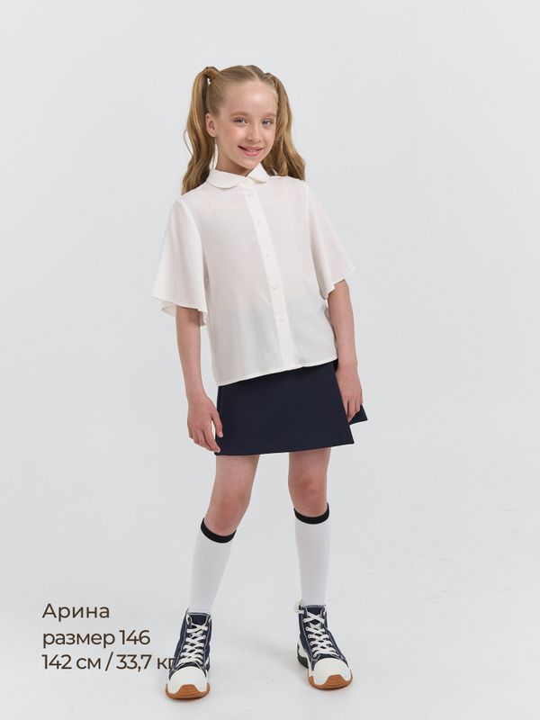Блузка с коротким рукавом для девочки 