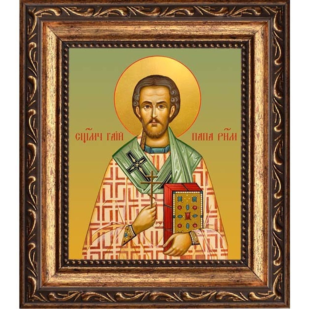 Гаий Римский папа Римский священномученик. Икона на холсте.