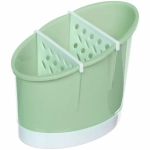 Подставка для столовых приборов «Классика» 16,5*14,5*10,5см пластиковая, 3 секции