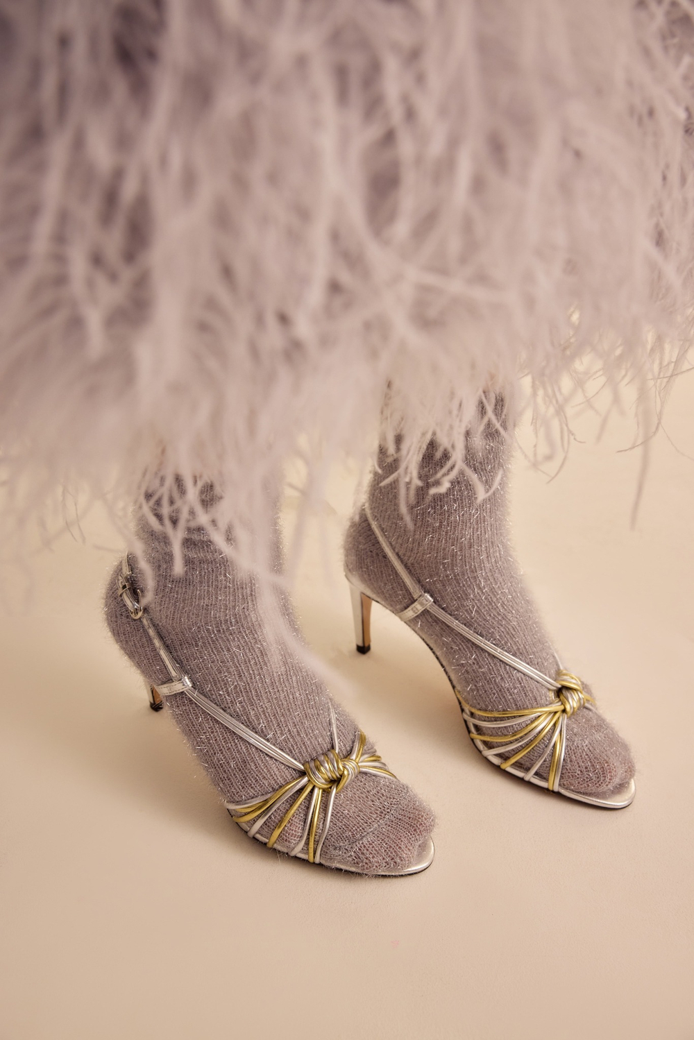 Носки (Полный Джинглбелз), серебристые