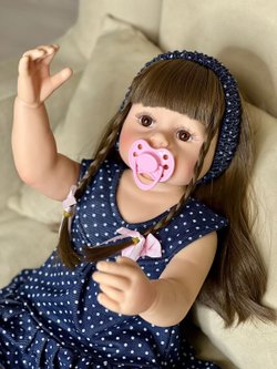 Кукла Реборн виниловая 55см в пакете (FA-125)