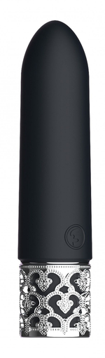 Черная перезаряжаемая вибропуля Imperial - 10 см. (Цвет: черный)