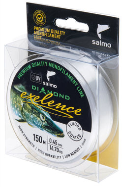 Леска монофильная Salmo Diamond EXELENCE FLUORO COATED Clear 150/045