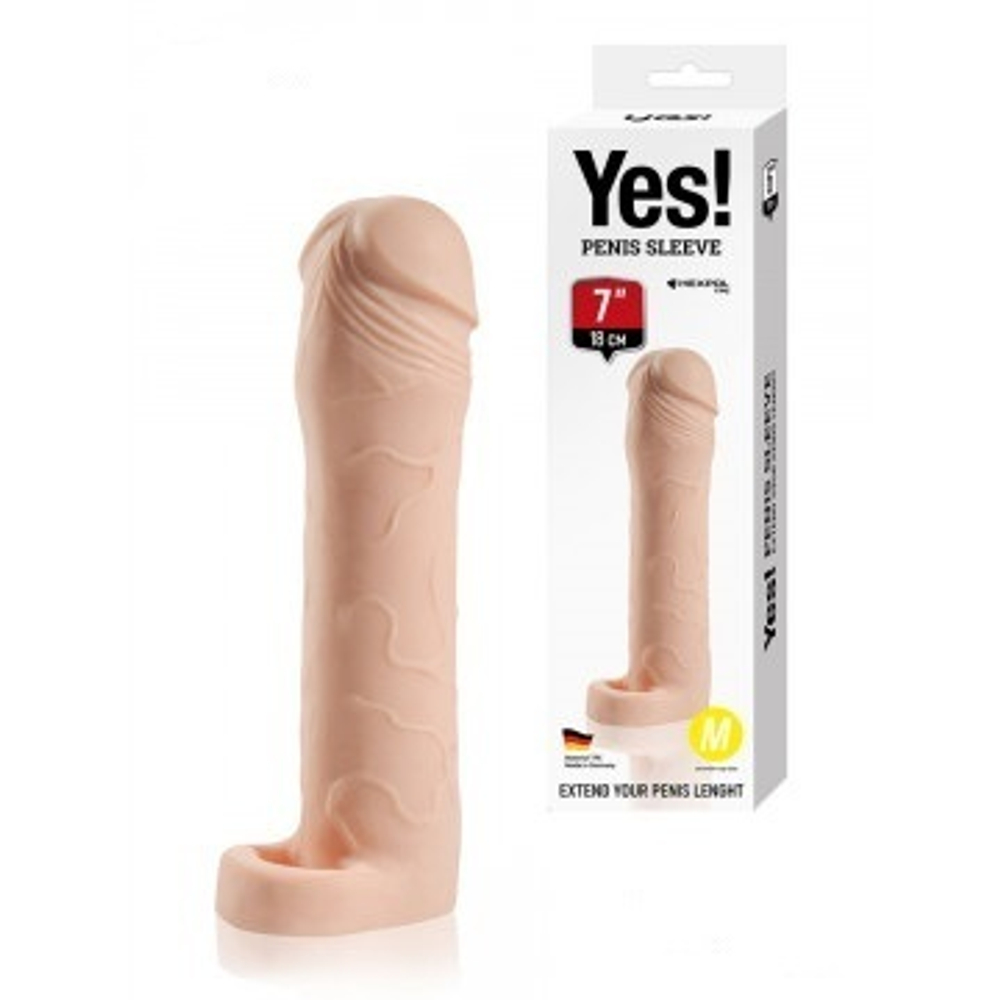 Насадка - удлинитель Sitabella Yes! penis sleeve 18 см