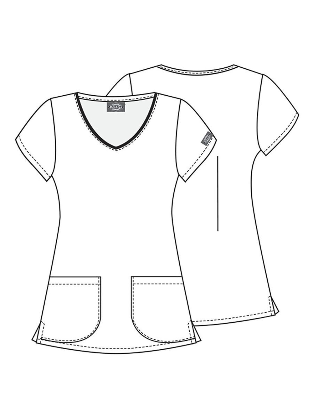 Топ медицинский женский Dickies DK700, единороги, XL