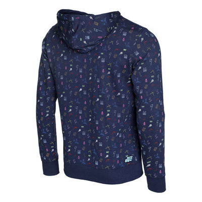 Мужская кофта теннисная BIDI BADU Napo Lifestyle Hoody Men - Dark Blue, Multicoloured