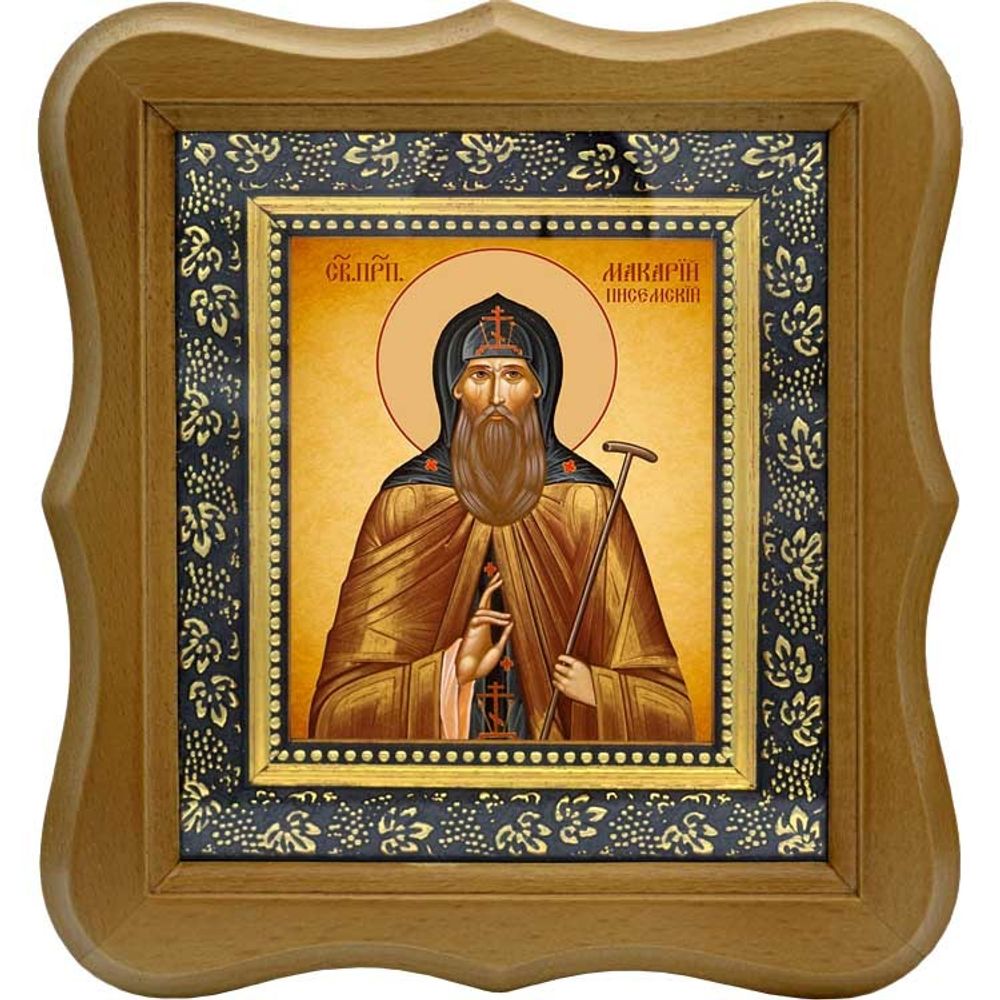 Макарий Писемский преподобный. Икона на холсте.