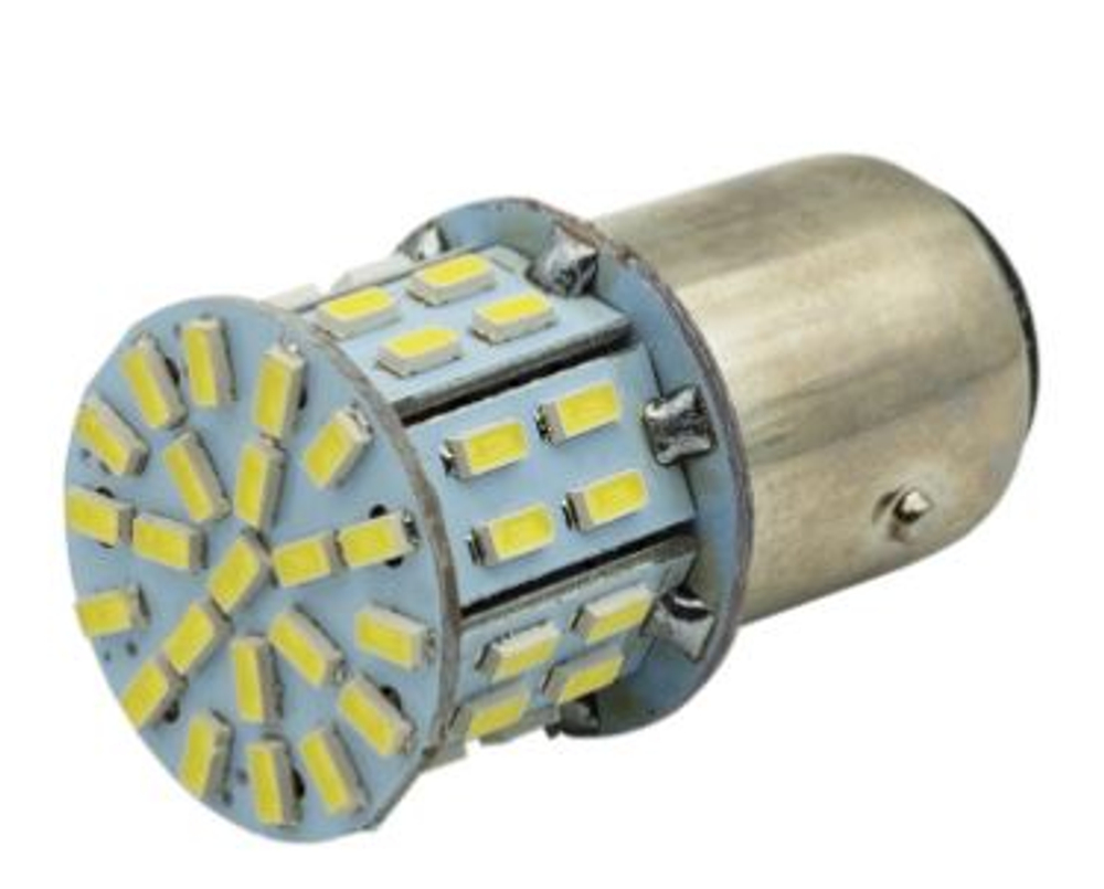 Светодиод 24V T25\5  50SMD 3014 белый (2конт) S0057-2W-24