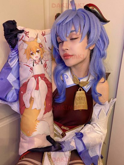 Мини дакимакура Сенко из Заботливая 800-летняя жена! арт. M0384, 60х20 см