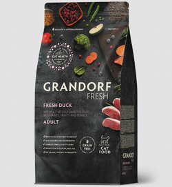 GRANDORF FRESH Утка с бататом для кошек
