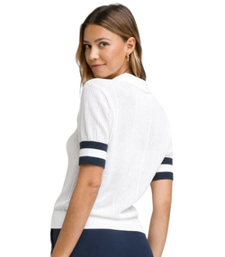 Женское теннисное поло Wilson Essex - bright white