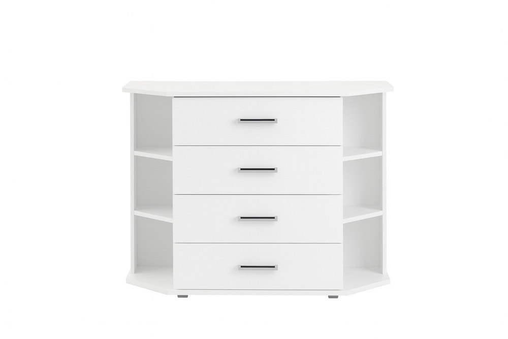 Комод угловой Катрин 7, белый