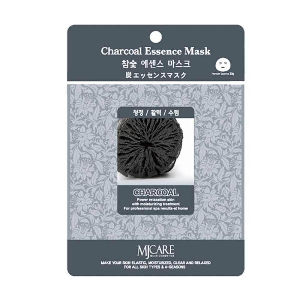 Тканевая маска для лица древесный уголь MIJIN Care Mask