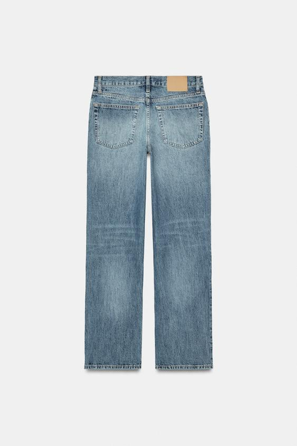 ZARA ДЖИНСЫ BOOTCUT СО СРЕДНЕЙ ПОСАДКОЙ — ZW COLLECTION, ВЫЦВЕТШИЙ СИНИЙ