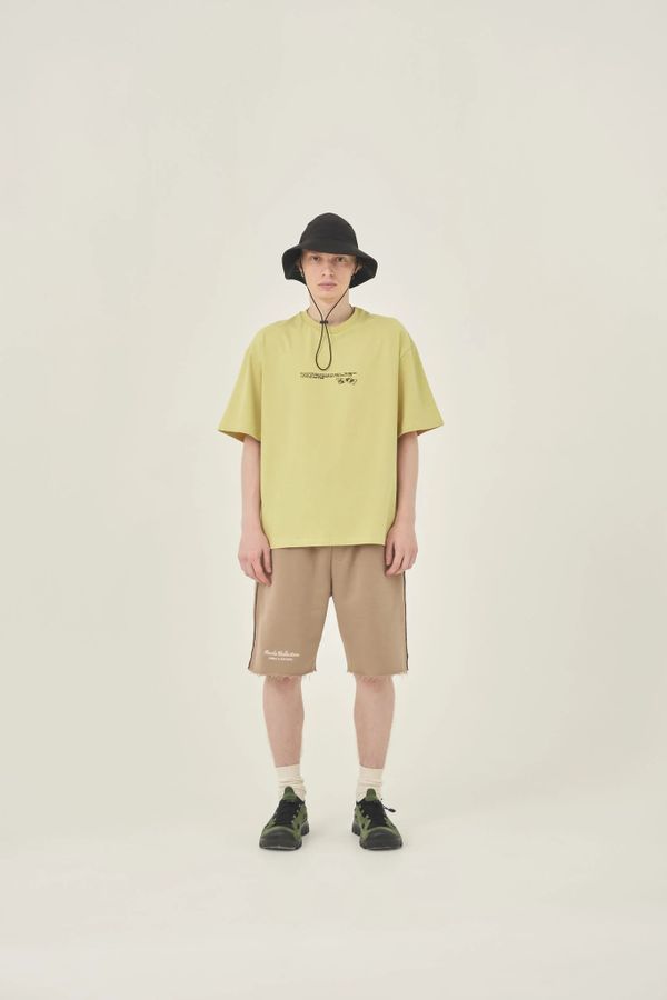 Шорты Rocks peach cotton бежевые - фото 3