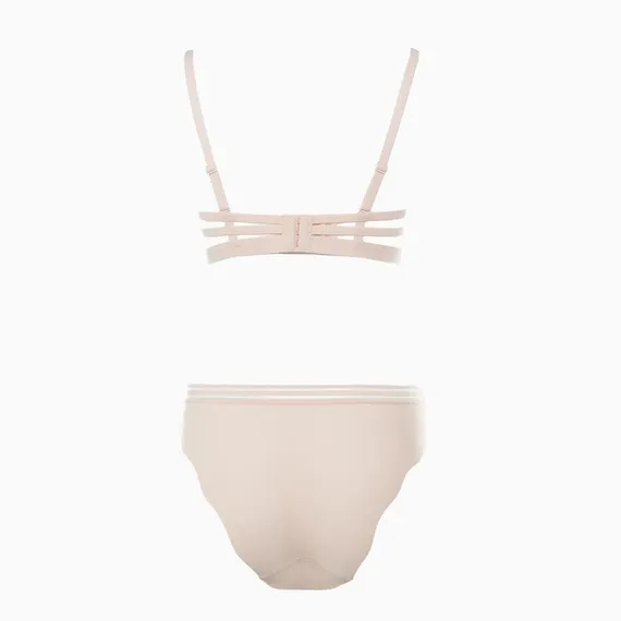 Комплект женский (топ/трусы), цвет бежевый, размер 75В