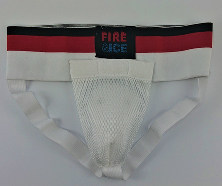 Защита паха мужская FIREICE , белый/красный (уценка)
