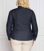 рубашка bolzano plus size Persona by Marina Rinaldi - темно-синий(1113042)