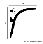 Карниз потолочный 6.50.414