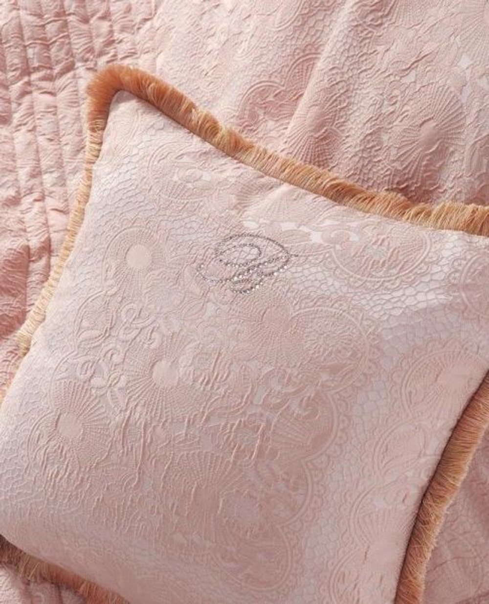 Подушка декоративная 42х42 Blumarine Lafayette Cipria розовая