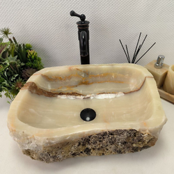 Купить Раковина из оникса Erozy Green EO-02205 50x38x15 см