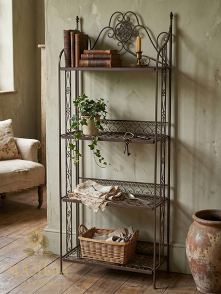 Стеллаж CAMPO Home & Garden декоративный "Ажур" 63x29x162,5 см металлический складной
