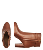 Кожаные ботильоны на каблуке BAILEY LAUREN RALPH LAUREN - коричневый(802937808)