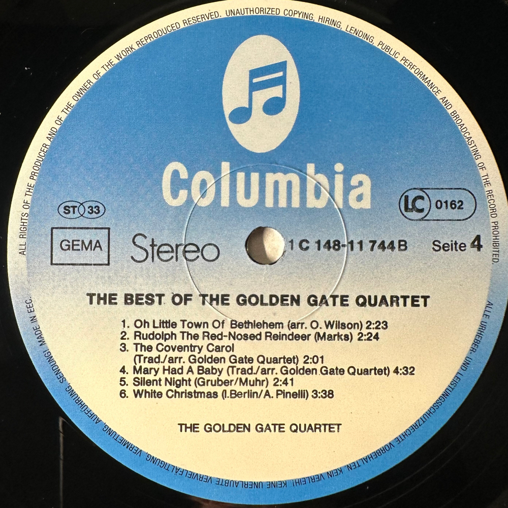 The Golden Gate Quartet ‎– The Best Of The Golden Gate Quartet 2LP (Германия)