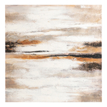 Панно декоративное с ручной росписью by feel, 80х80 см, бежевое