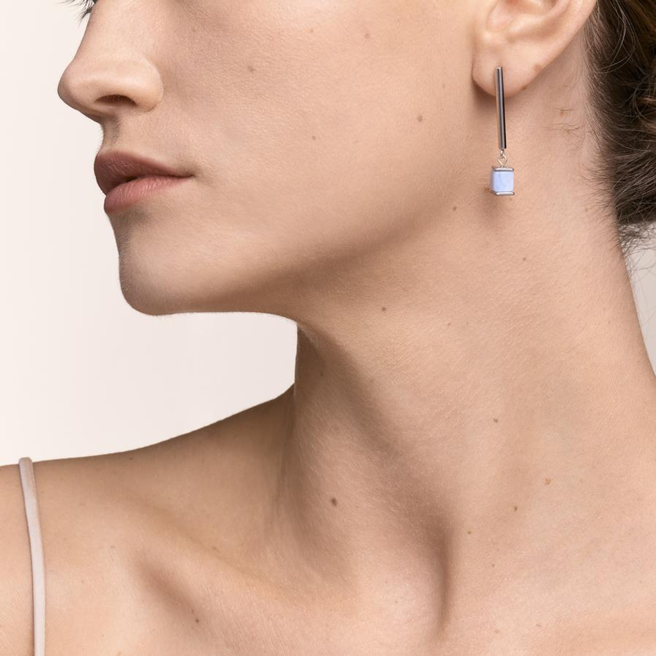 Серьги Coeur de Lion Blue-Beige 5059/21-0710 цвет голубой