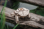 Механическая Черепаха от Eco Wood Art (EWA) - Деревянный конструктор, сборная модель, 3D пазл