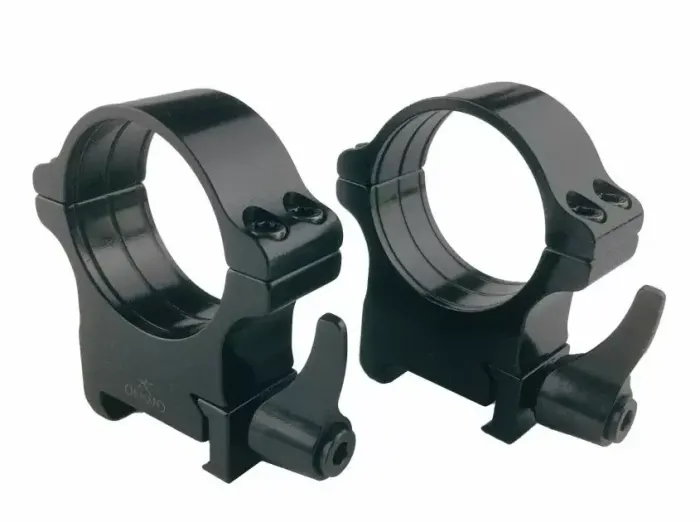 Кольца Rusan быстросъемные Picatinny на 30мм H17 рычажные (050P-30-17-R)