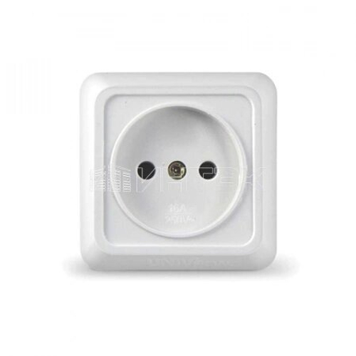 Розетка одинарная ОП Олимп 16А без заземления 16507