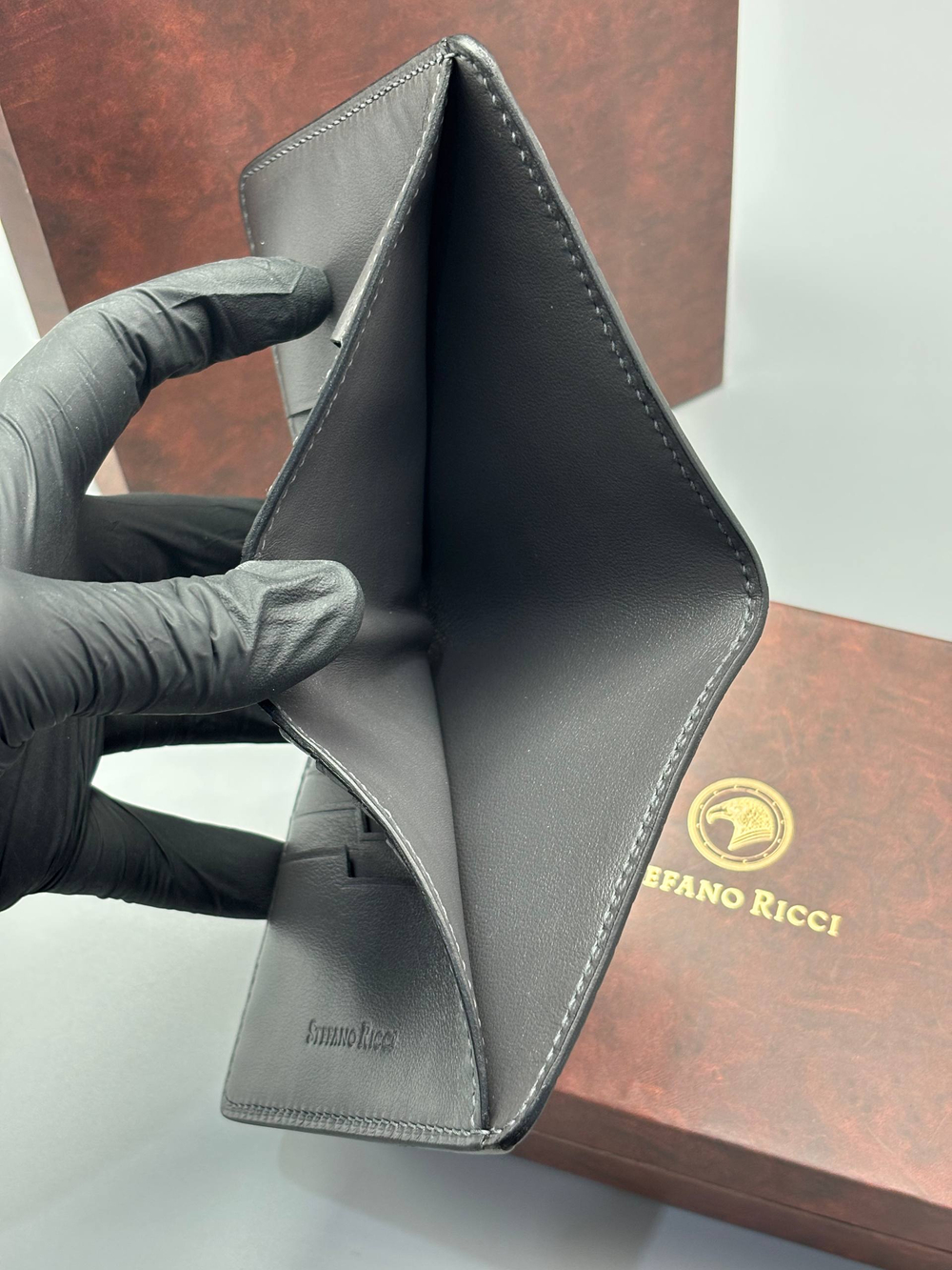 Кошелёк из кожи крокодила Stefano Ricci