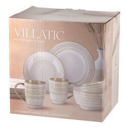 Столовый набор 12пр. "Villatic" (керамика) (подарочная упаковка)