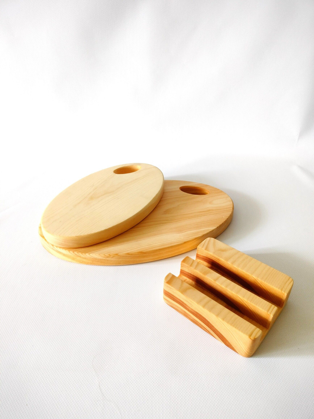 Набор разделочных досок из дерева сервировочных