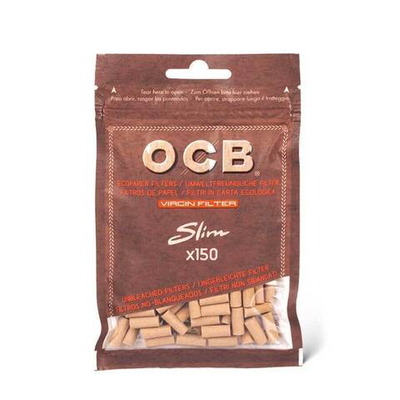 Фильтры для сигарет "OCB" 6мм Slim Virgin Unbleached 150шт