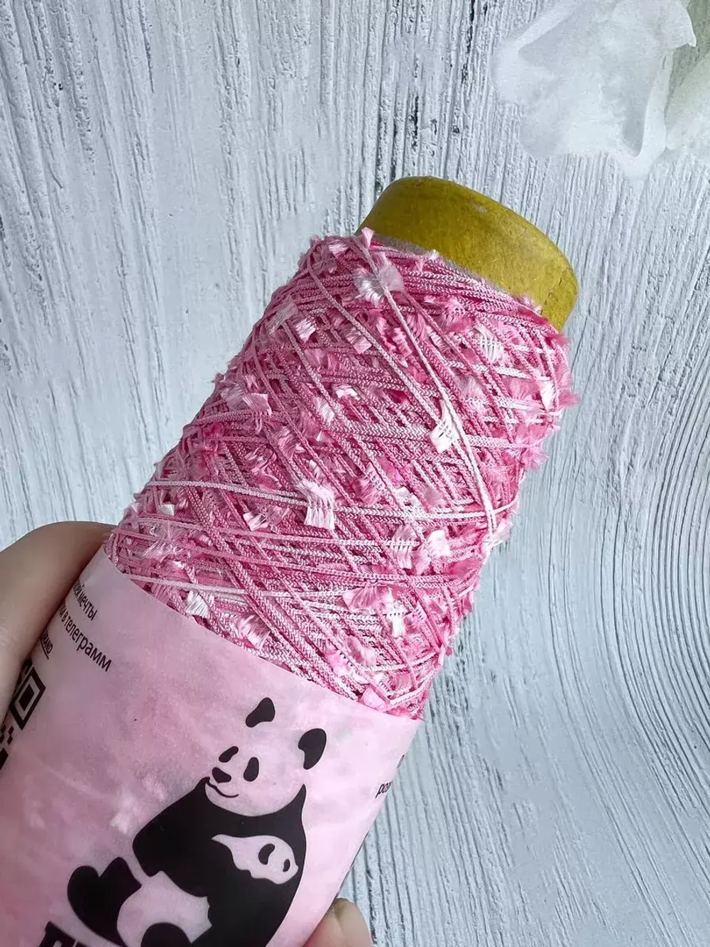 Пряжа для вязания травка пушистая реснички