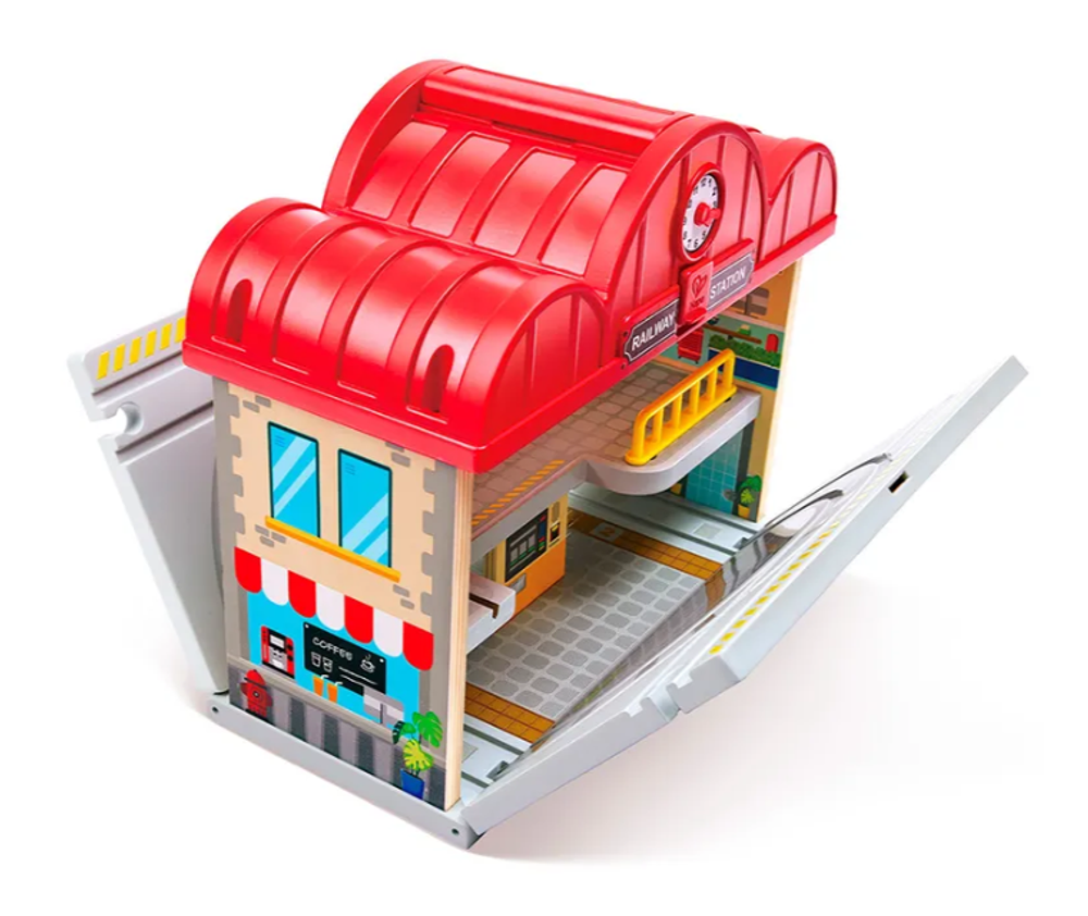 Детский игровой набор "Железнодорожная станция"