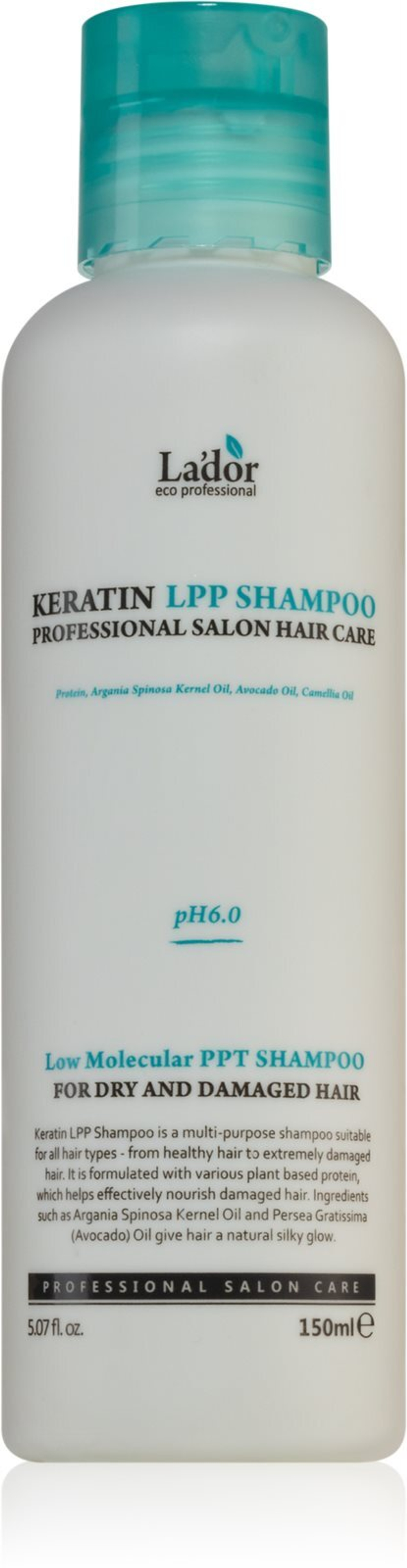 La'dor Keratin LPP - кератиновый регенерирующий шампунь, обеспечивающий питание и блеск /   150  ml  / GTIN 8809500811015