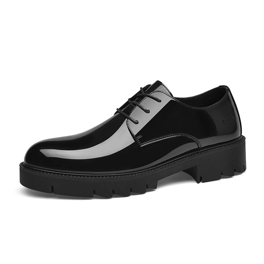 G5 Cow Split Leather Casual Shoes Men"s Black