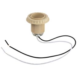 Патрон ЭРА Е27 с проводом 30 см пластиковый бежевый | Патроны, переходники, ПРА