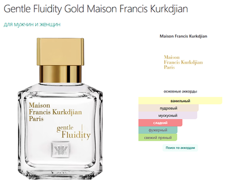 Gentle Fluidity Gold Maison Francis Kurkdjian 70 ml (duty free парфюмерия)