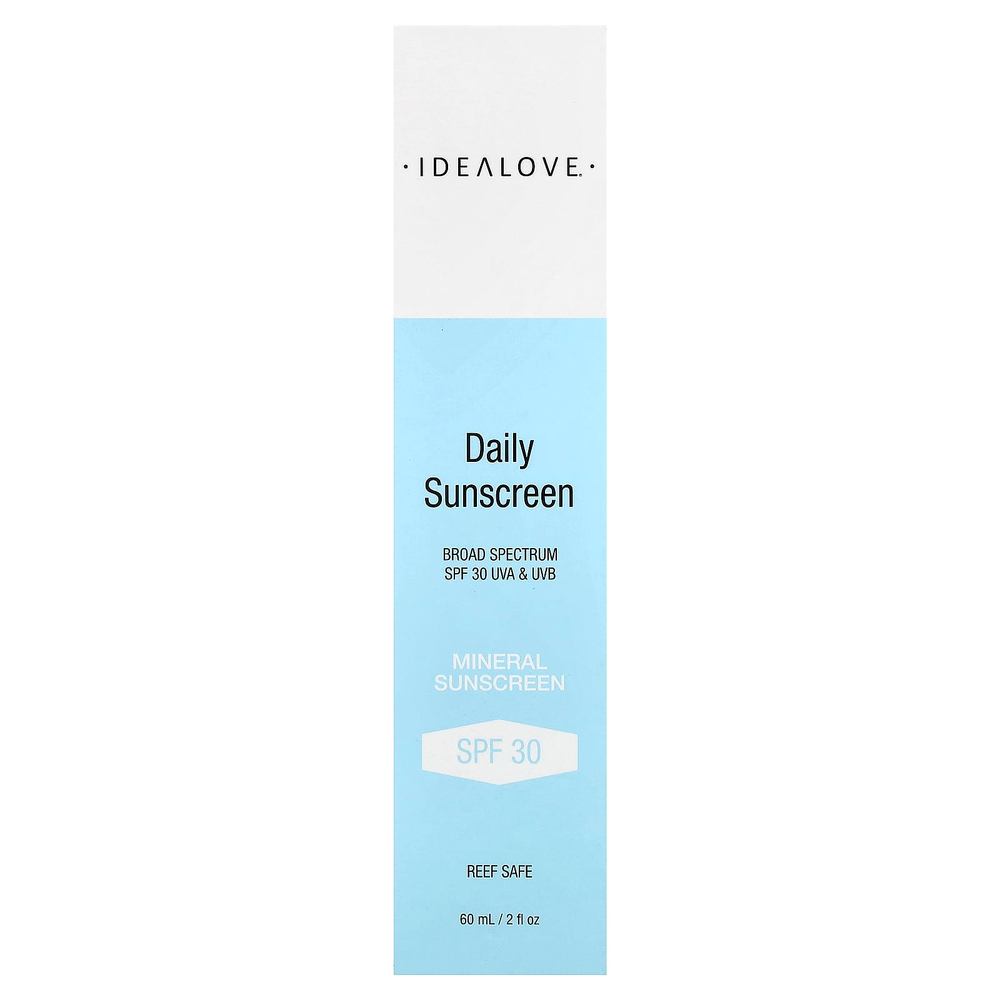 Idealove, минеральный солнцезащитный крем на каждый день, SPF 30, 60 мл