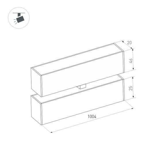 Трековый светодиодный светильник Arlight Mag-Flat-Fold-25-S1004-30W Day4000 034243