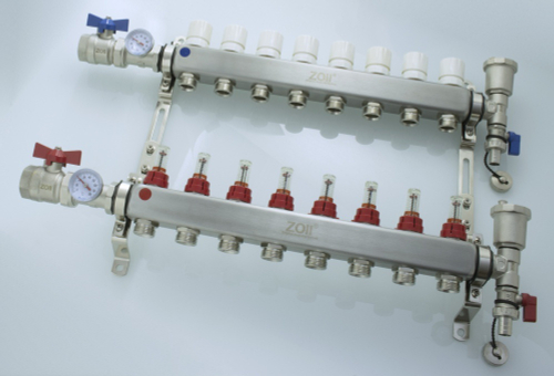 КОЛЛ. группа  ЗОЛЛ  с РАСХОД. с кр. (НЕРЖ)  1" х 8 ход (3/1шт) Т