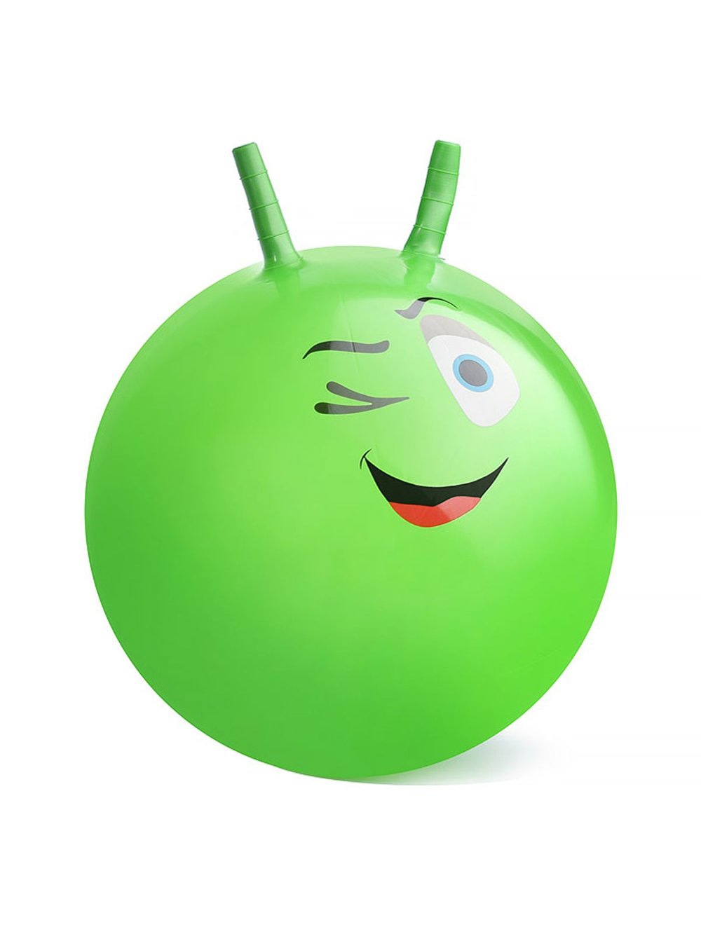 Мяч прыгун с рожками 45 см зеленый (00-1565-2)